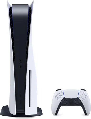 Vista 2 de Sony Playstation 5 PS5 - Consola de juegos versión de disco Horizon Forbidden West Bundle - Blu-Ray 4K, memoria GDDR6 de 16 GB, reproductor SSD