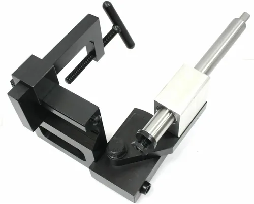 Vista 4 de Pipe Notcher Industrial Professional Pipe & Tube Notcher Punch una herramienta de prensa para ángulo de 0-50 grados, resistente: Manijas 3/4" - 3