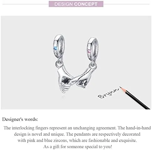 Vista 6 de VOROCO Dije de plata de ley 925 con forma de corazón para pulsera, Navidad, día de la madre, cumpleaños, joyería perfecta para mamá, abuela, hija