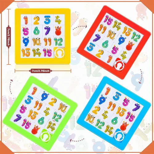 Vista 2 de Sumind Rompecabezas de 8 piezas de 15 números para niños, juego