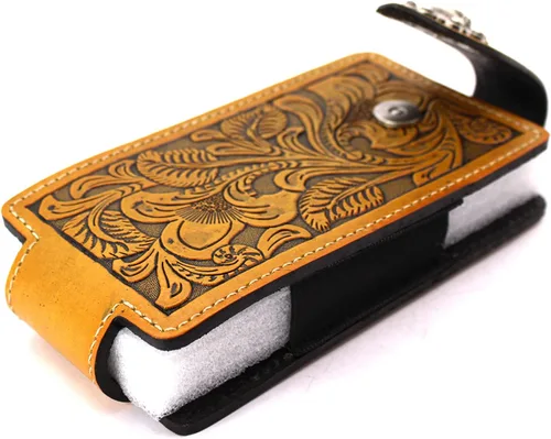 Vista 4 de West Star - Funda de cuero universal para teléfono celular con trabilla para cinturón, cierre magnético, 6 x 3 pulgadas, oración 342D BR