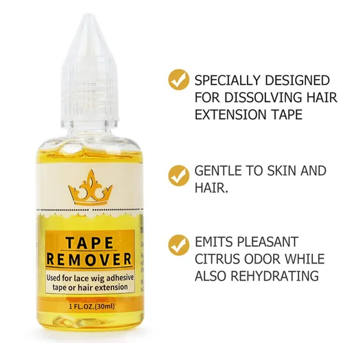 Vista 4 de Removedor de extensiones adhesivas, extensiones de cabello de acción rápida, pegamento de encaje para peluca, removedor de pegamento