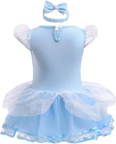 Vista 165 de Disfraz de princesa de Belle Sofía Blancanieves para niñas pequeñas, disfraz de princesa, Navidad, Halloween, mameluco con diadema