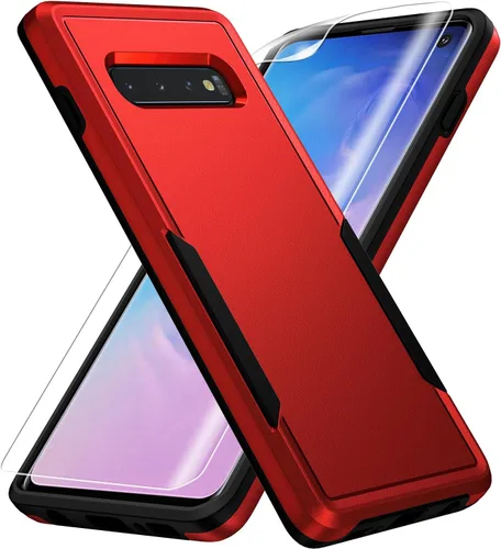 Vista 8 de Funda para Samsung Galaxy S10, con Protector de Pantalla HD [Probado contra Caídas de Grado Militar] Funda Protectora de Servicio Pesado Resistente