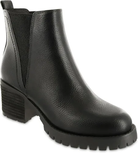 Vista 7 de MIA Jody - Botines de cuero vegano para mujer, botas Chelsea Beige