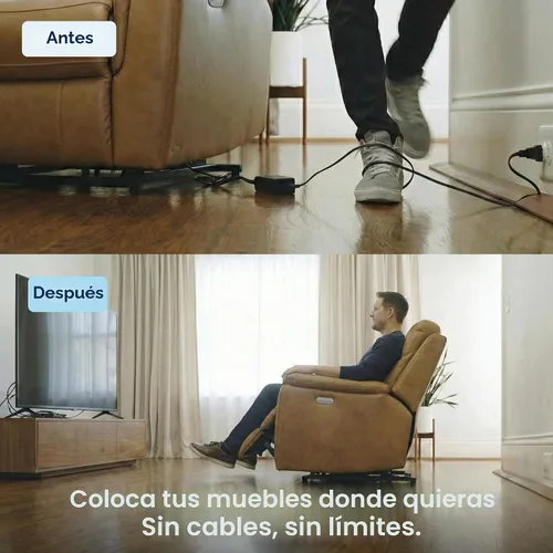 Vista 4 de Paquete de baterías Blue Cactus 5000mAh para muebles reclinables simples For Simple Recliners Without Extra Features - Not For Sofas & Loveseats