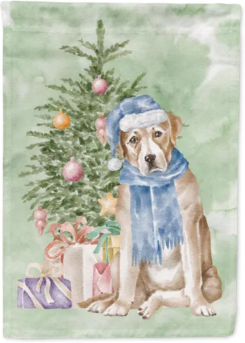 Vista 102 de Caroline's Treasures CK8213GF Bulldog Inglés #2 Regalos de Navidad y árbol de jardín Bandera de buzón Bandera decorativa para patio exterior, patio
