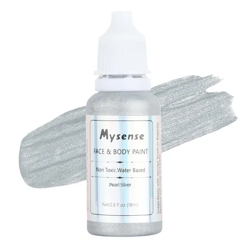 Vista 9 de Mysense Pintura corporal verde de Amazonas, maquillaje de disfraz de Gamora de la bruja Elphaba de Halloween, accesorios de atuendo del día de San
