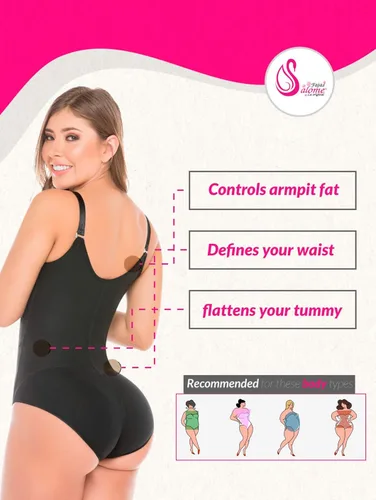 Vista 5 de Salome 0420 Fajas Colombianas Reductoras y Moldeadoras Sujetador Faja con Cremallera para Mujer