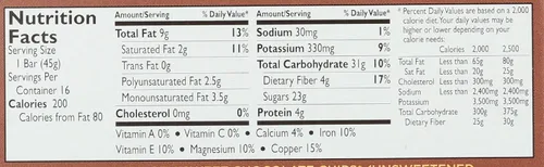 Vista 3 de Larabar Barra sin gluten, brownie de chispas de chocolate, barra de 1.6 onzas, barras sin gluten de alimentos integrales, aperitivos sin lácteos