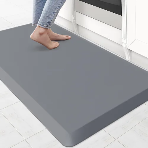 Vista 25 de KitchenClouds Alfombra de Cocina Acolchada Anti Fatiga 17.3"x28" Impermeable, Antideslizante, Alfombras de Pie y Comodidad para Escritorio/Piso