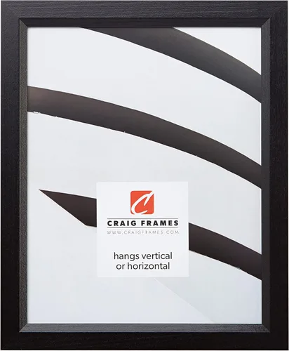 Vista 9 de Marcos para imágenes Craig Frames, con acabado suave, de 0.825 pulgadas de ancho, negros, 7171610BK, Madera, Negro, 4 x 6