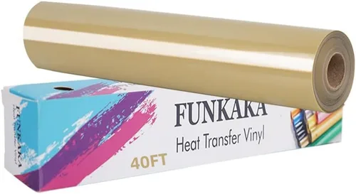 Vista 33 de FUNKAKA Paquete de vinilo HTV de transferencia de calor con purpurina, 12 rollos de vinilo para planchar de 12 pulgadas x 3 pies para camisetas, 12