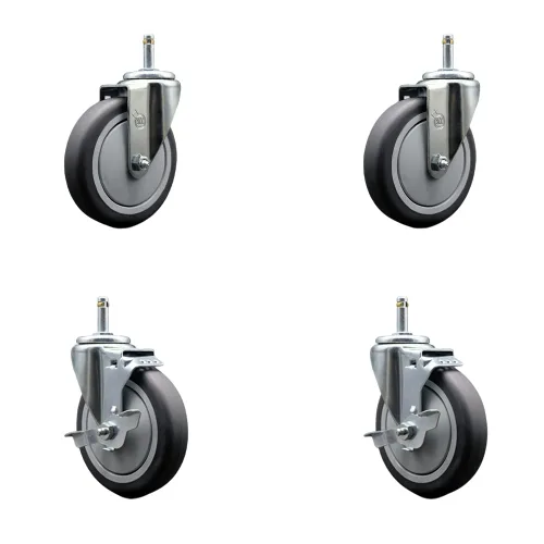 Vista 4 de Service Caster Marca – Compatible con/reemplazo para – Carritos de limpieza de conserje – Se adapta a la mayoría de carritos de limpieza Rubbermaid