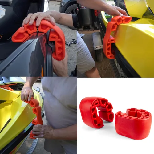 Vista 2 de Guardabarros de presión para Sea-Doo 295100418, mejora con material resistente a rasgaduras para jet ski (Negro)