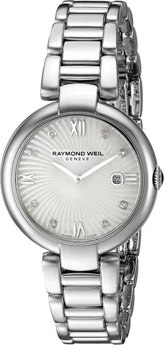 Vista 2 de Raymond Weil - Reloj de cuarzo suizo para mujer, acero inoxidable, color plateado (modelo 1600-ST-00995)