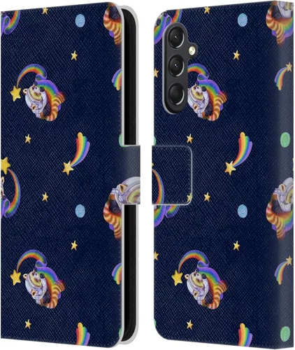Vista 215 de Head Case Designs Officially Licensed Carla Morrow Colorful Space Dice Patterns Leather Wallet Case Compatible with Samsung Galaxy A07 4G