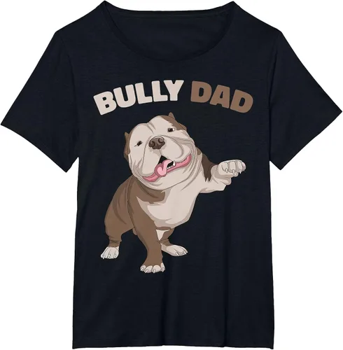 Vista 67 de American Bully Dad Dog Owner Father Funny Men T-Shirt Asphalt Grey