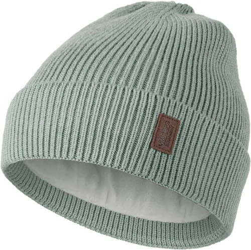 Vista 31 de Wmcaps – Gorro de invierno para hombre y mujer, gorro de punto suave y cálido con forro vellón Verde militar