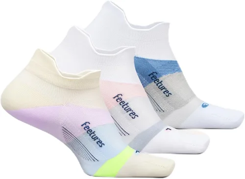 Vista 18 de Feetures Elite - Calcetines tobilleros ultraligeros que no se muestran - Calcetines deportivos con compresión dirigida Azul Ártico (1 par)