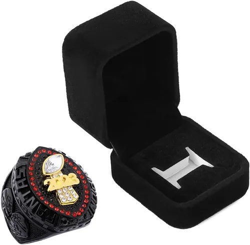 Vista 6 de Anillo de trofeo de campeonato de fútbol de fantasía 2023 Premio de anillo de premio Deportivo MVP ganador del Campeonato de la Liga FFL