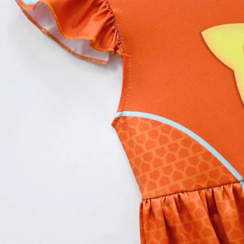 Vista 7 de Dotrewes Vestido casual de verano para niñas, disfraz de animación de gatitos de manga corta
