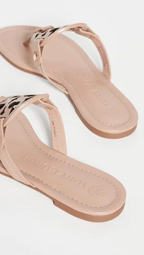 Vista 3 de Tory Burch Miller - Sandalia con estilo patentado de tanga para mujer