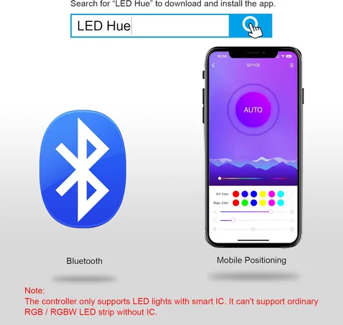 Vista 5 de Controlador LED Bluetooth SP110E para luces de tira LED WS2811