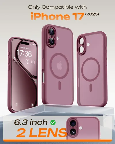 Vista 826 de TOCOL Funda para iPhone 11, compatible con Magsafe, protección completa de cámara, imanes integrados, protección contra caídas, funda translúcida