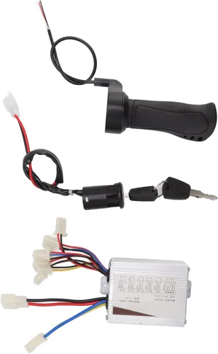 Vista 5 de deportes scooter motores 36 V 500 W cepillo motor controlador de velocidad con acelerador agarre cerradura de puerta eléctrica para scooter