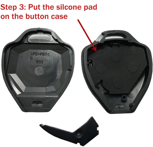 Vista 10 de Horande Funda de reemplazo de 3 botones para llave y control remoto sin llave para Toyota Scion TC RAV4 2008-2013 Avalon 2007-2011 Camry 2008-2013