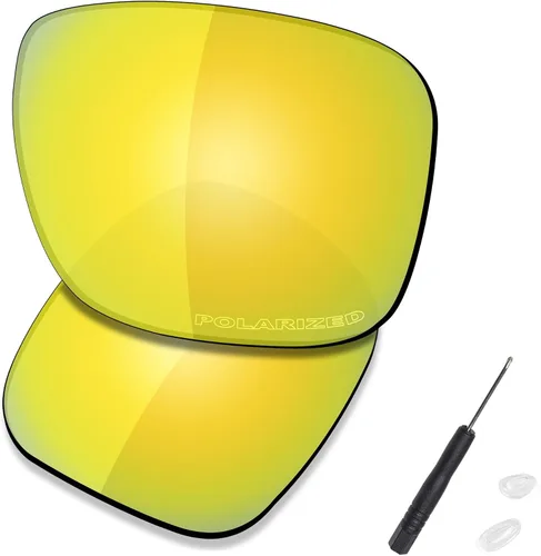 Vista 31 de SAUCER Premium Replacement Lenses & H20 Screwdriver & Nose Pieces for Oakley Holbrook Metal OO4123 UV400 Protection