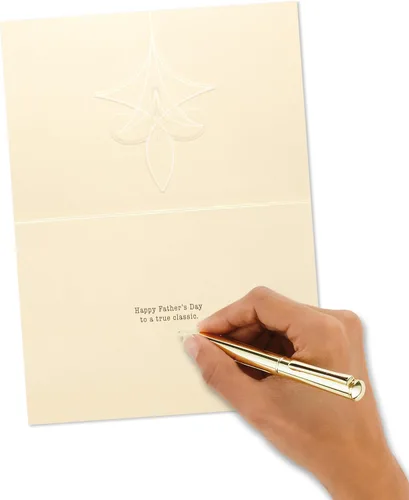 Vista 5 de Tarjeta de felicitación del día del padre Hallmark: diseño de pez lubina.