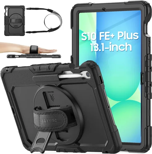Vista 8 de SEYMAC stock Funda para tableta Samsung Galaxy Tab S10 Lite / S10 FE / S9 FE 5G / S9 Funda protectora de 10.9 pulgadas/ 11 pulgadas con protector