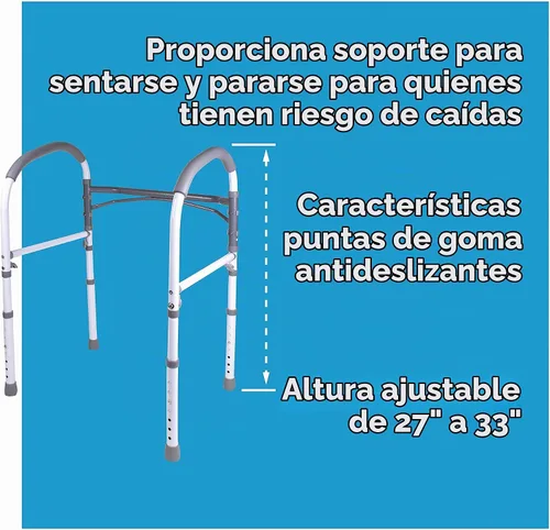 Vista 6 de Carex Health Brands, pasamanos de seguridad para cuarto de baño