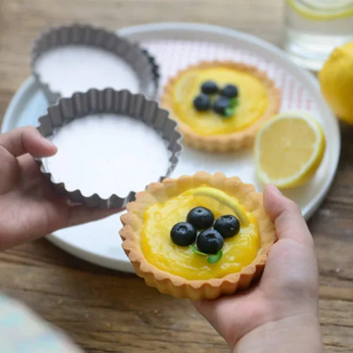 Vista 5 de Webake - Molde para muffin y tartas con parte inferior desmontable, Dorado