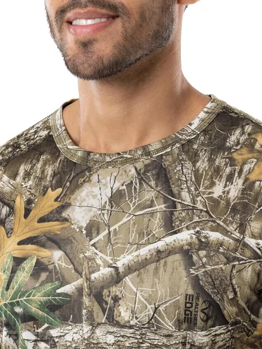 Vista 4 de Realtree Ropa interior térmica de manga larga de poliéster para hombre