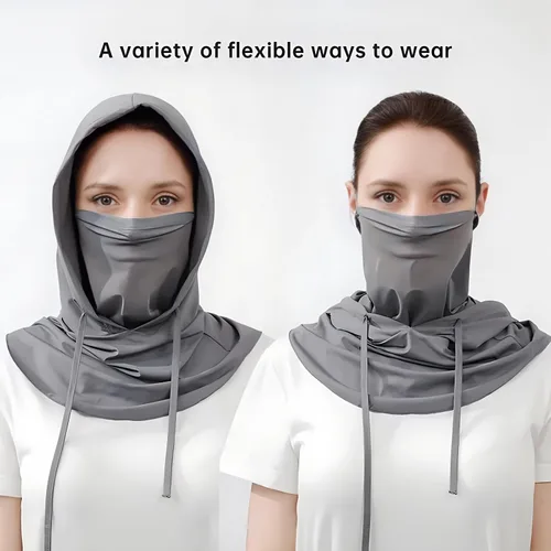 Vista 5 de Paquete de 3 pasamontañas de verano con protección UV, transpirable, máscara facial para hombres y mujeres, motocicleta, ciclismo, pesca