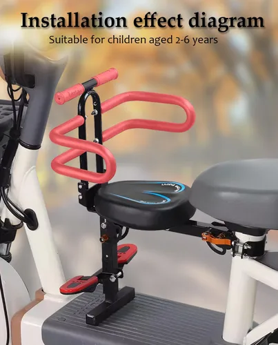 Vista 7 de Child Seat for Electric Scooter with seat, Kid Seat Suitable for Electric Bicycle/Hybrid Cruiser Bicycles and City Bicycles, Suitable for Children