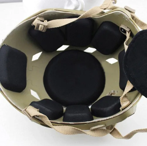 Vista 2 de Kit universal de acolchado para casco, almohadillas de espuma para casco de motocicleta al aire libre, juego de almohadillas de repuesto para casco