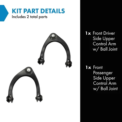 Vista 97 de Conjunto de Brazo de Control Inferior Delantero y Junta Esférica TRQ para Lado del Conductor y del Pasajero 2 Piezas Compatible con Ford Mustang GT