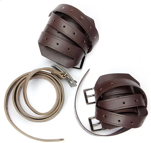 Vista 4 de XSKJY Anime Cosplay Halloween Cosplay Leather Miniskirts Hookshot Belt Apron