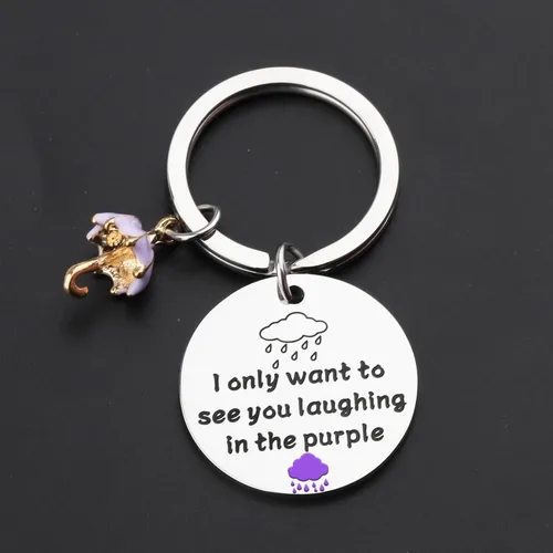 Vista 8 de BLEOUK Singer Keychain Singer Fans Jewelry Music Song Lyrics Inspired Keychain