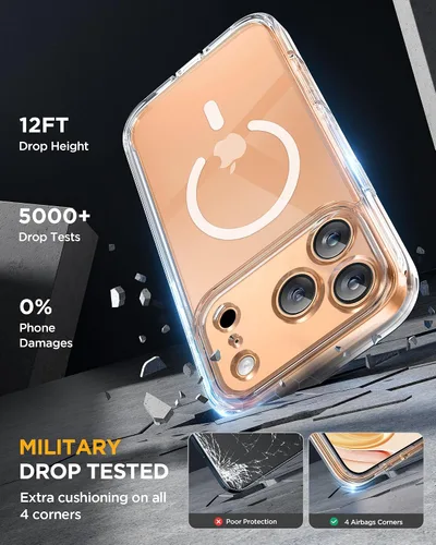 Vista 176 de Miracase Serie de vidrio para iPhone 11 de 6.1 pulgadas, funda protectora de cuerpo completo resistente mejorada con protector de pantalla de vidrio