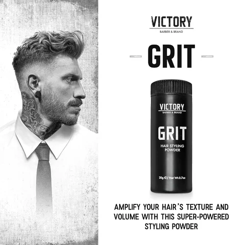 Vista 2 de Victory Barber & Brand Polvo de textura de grano para hombre, polvo para el cabello de peluquería fabricado en los Estados Unidos Polvo de peinado