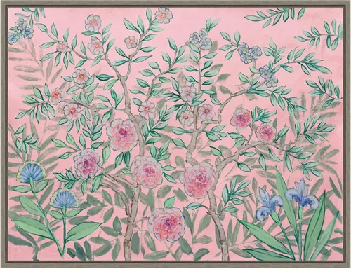 Vista 18 de Amanti Art Lienzo enmarcado para pared, 18 x 24 pulgadas, jardín francés rosa, por Julia Purinton, lienzo enmarcado para pared, obras de arte