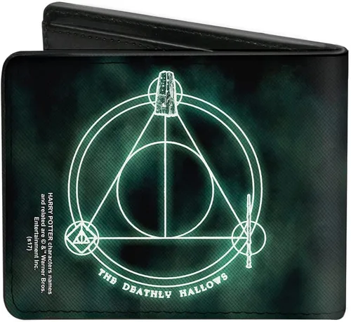 Vista 2 de Buckle-Down - Capa para hombre, diseño de las Reliquias de la Muerte
