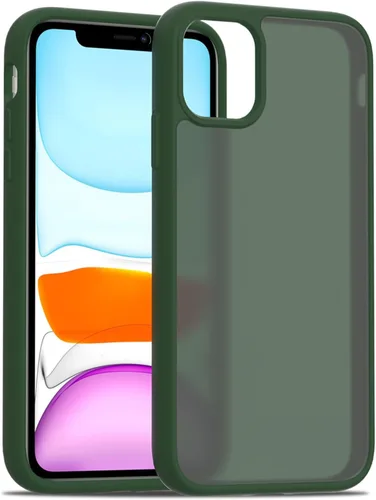 Vista 72 de TENOC Funda para teléfono compatible con iPhone 11, color negro, antihuellas, antigolpes, mate, para 6.1 pulgadas