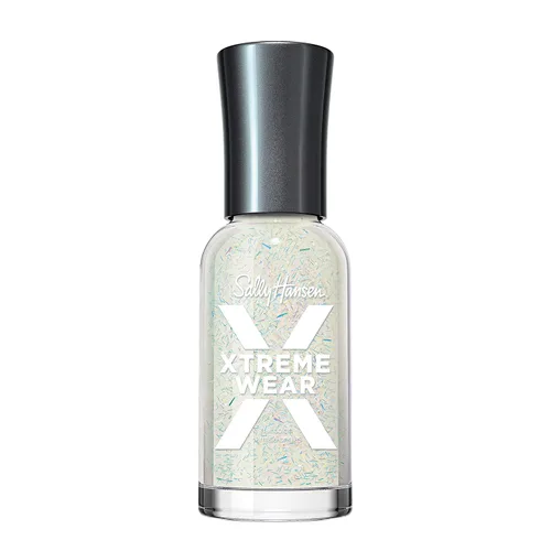Vista 116 de Sally Hansen Xtreme Wear Esmalte de uñas sin rayas, acabado brillante, duradero, resistente a las astillas, transparente, color de uñas plateado 130