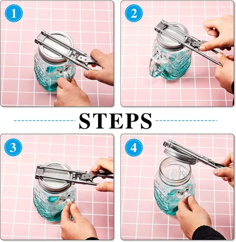 Vista 2 de Patelai Abridor maestro ajustable para frascos y botellas, de acero inoxidable, multifunción, para tapas de latas, abridor manual, accesorios